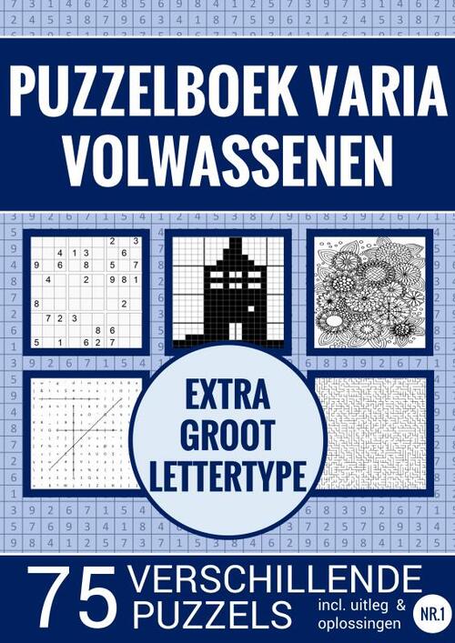 Puzzelboek Varia voor Ouderen, Slechtzienden, Senioren, Opa en Oma - Extra Groot, Type Puzzelboeken Meer | Boek | 9789464652253 | ReadShop